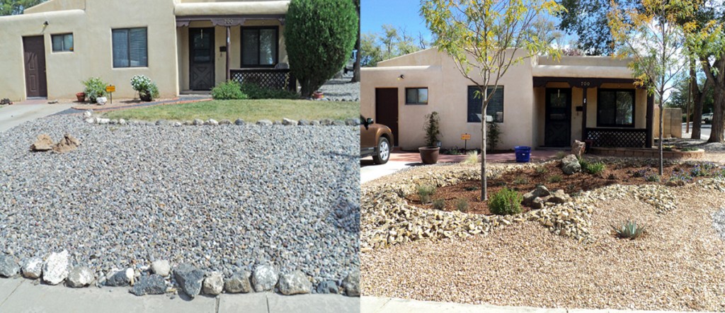 Sedler Before and After - GM Landscapes Albuquerque
